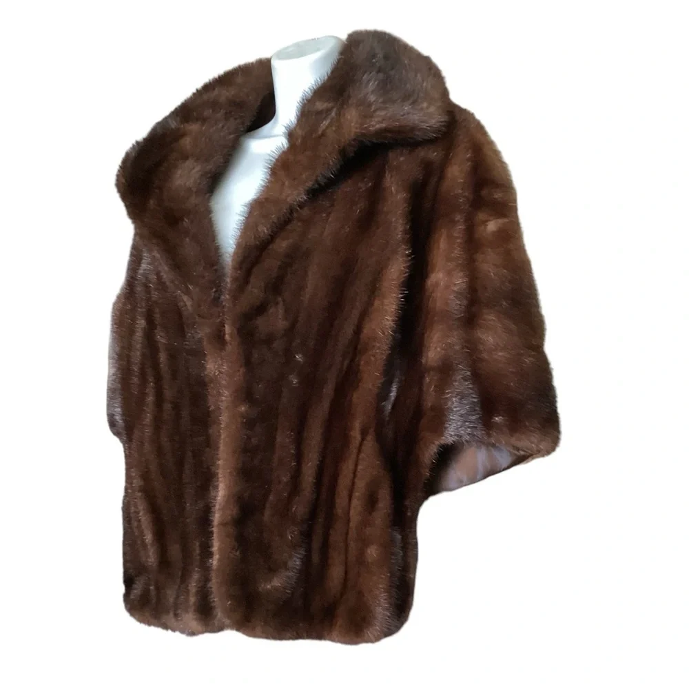 ❣️Custom Made❣️Mink Stole Shawl Wrap Collar M